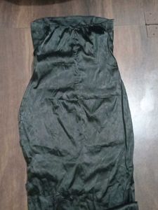 Tube Maxi Silk Dress Y2K
