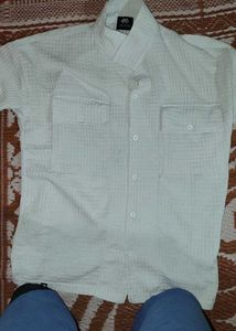 White Five Sleeve Shirt