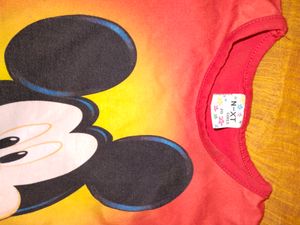 red, orange  Girls Clothing Tshirt