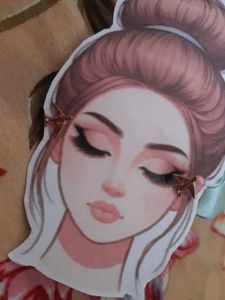Cute Earring With A Free Scrunchie!✨️