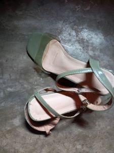 Green Transparent Heel