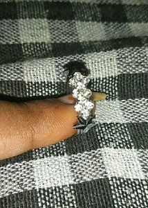 Star Detail Silver Ring