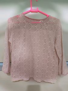 Trendy Nude Lace Top