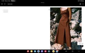 LINEN BLEND MIDI DRESS