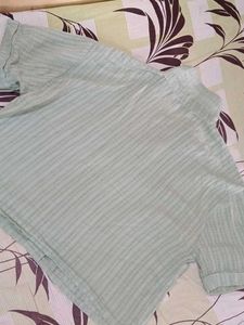 Striped pista Green Shirt