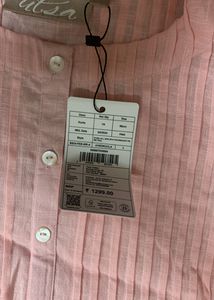 Beautiful  pink Kurta with awesome sleeves design