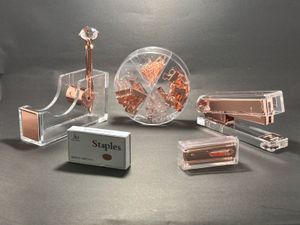 rosegold & acrylic stationery Premium Quality