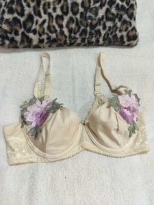 Floral Detail Bra