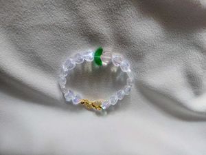 Tulip🌷with Holographic Hearts Bracelet