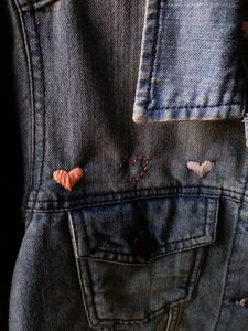 Cropped denim jacket