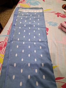 Elegant Blue Banarasi Silk Saree