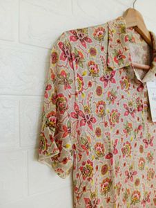 Floral Print Short Sleeve Shirt