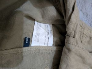 VTG ARMANI JEANS Light Brown 100% Linen Jacket