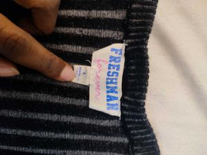 vintage Y2K Striped Long Sleeve Top