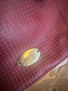 Hidesign-Cherry Red &amp; Chocolate Original Bag