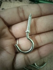 6 Screw-in Cup Hooks