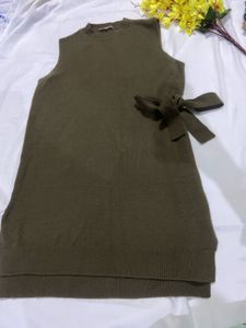 Olive Sleeveless Top
