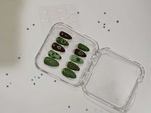 Forest Bloom – Handmade Press-On Nail Set