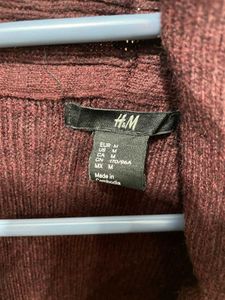 🎀OG H&amp;M Burgundy Knit Cardigan