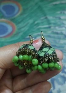 Green Earrings