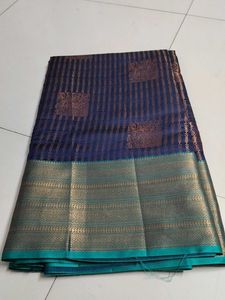 Navy Blue silk saree