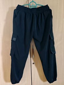 Black Cargo Joggers