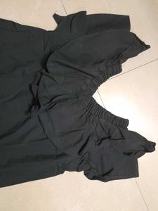 Koren Oversized Ruffle Crop Top