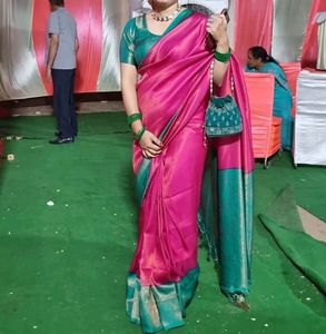 Silk Saree With Padded Blouse