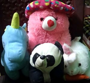 Adorable Plush Toy Collection - Unicorn, Panda, Bu