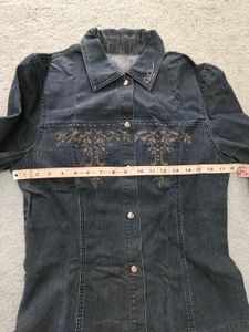 Denim Jacket with Embellishments