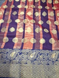 Beautiful Art Silk Saree Without Blouse