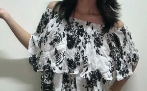 Off Shoulder Floral Top