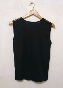 Trendy New Black Lace Tank Top