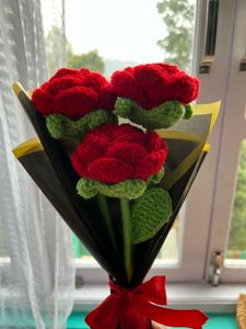 Crochet Rose Bouquet