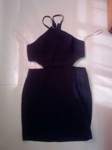 Black Cutout Mini Dress