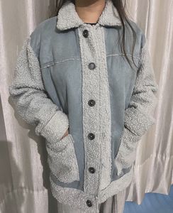 Zara Blue Sherpa Jacket