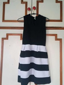 Striped Fit &amp; Flare Dress