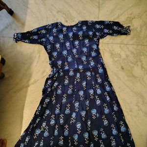 Anarkali Kurta With Belt block Print
