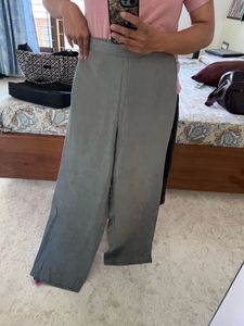 Grey suede Trouser