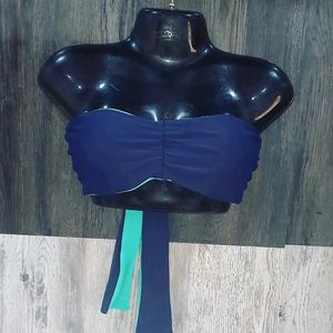 Double sided tie knot padded bikini top
