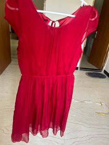 Beautiful Red Meroonish Colour Dress