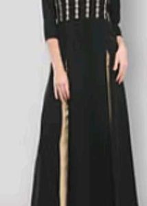 Elegant Black Kurta plazo set