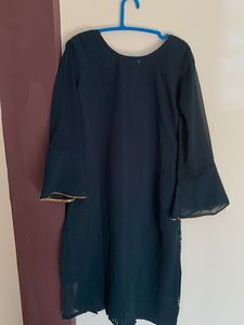 Elegant Black &amp; Gold Kurta