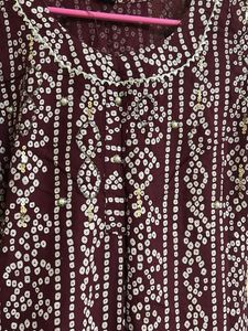 Bandhani Print Kurta