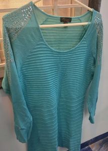 Stylish Blue sweater dress