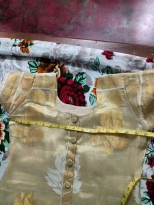 Silk Type Churidar Top Home Made Stitch