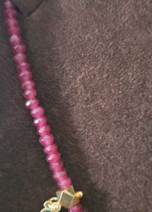 Ruby Pearls Necklace Set
