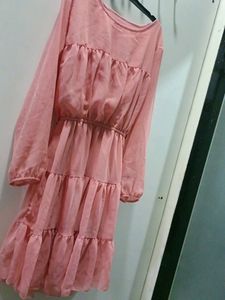 Pink Elastic Korean One Piece