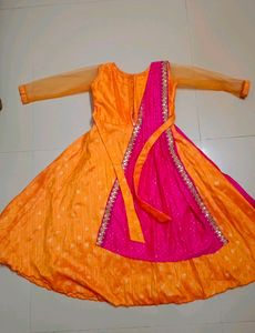 Ethnic Frock In Lehenga Model
