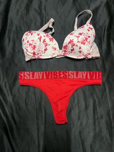 Floral Bra & Panty Set